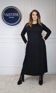 MAKADAMIA Numinou Sukienka NINA (czarna)