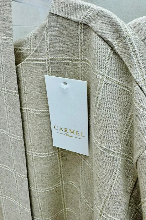 CARMEL sukienka lniana SEVILLA kratka