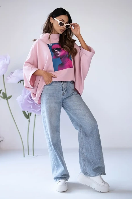 MISS CITY OFFICIAL Bluzka Kimono Pinks (różowa)