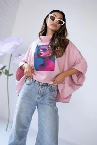 MISS CITY OFFICIAL Bluzka Kimono Pinks (różowa)