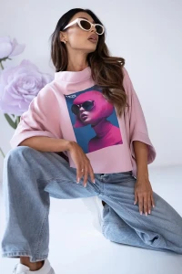 MISS CITY OFFICIAL Bluzka Kimono Pinks (różowa)
