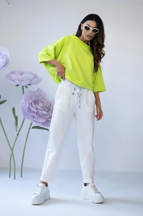 MISS CITY OFFICIAL T-shirt Kimono (jasno zielony)