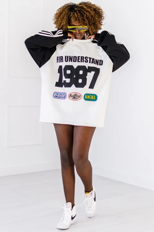 MISS CITY Bluza long-sleeve t-shirt "1987" (czarna)