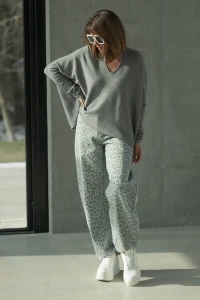 BASTET Sweter kwadrat (szary) model 1002