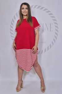 SASHA FERRANO sukienka jajko MARINE czerwona