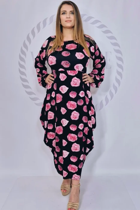 Sukienka wiskozowa maxi ISCRA (Rosa)