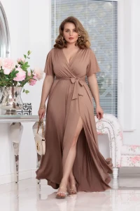 ELIZABETH Sukienka Bella brokat (cappucino)