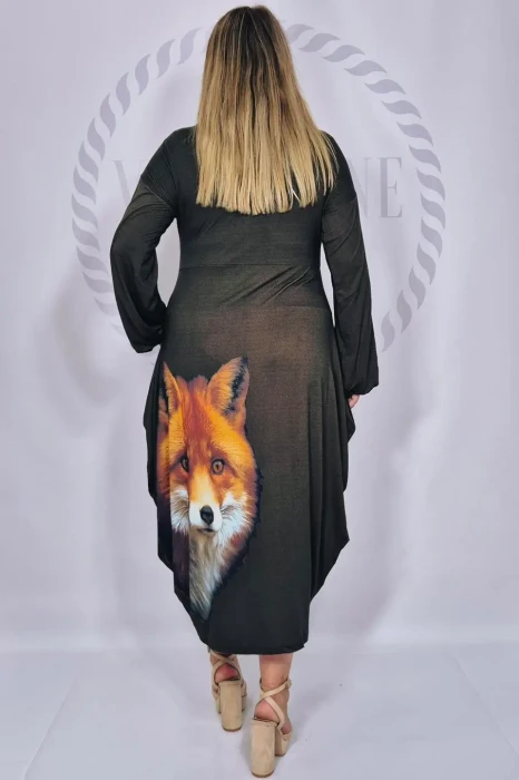ISCRA Sukienka wiskozowa Fox (czekolada)