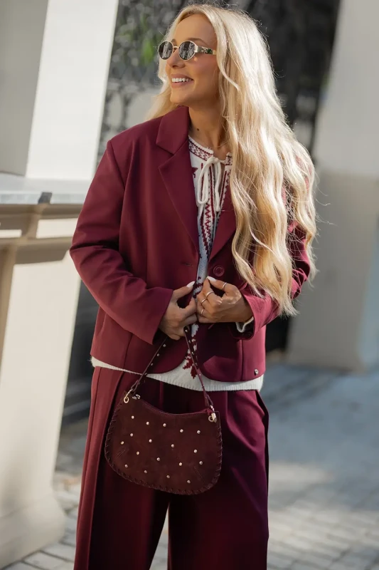 BASTET Marynarka punto model 3078 (bordo)