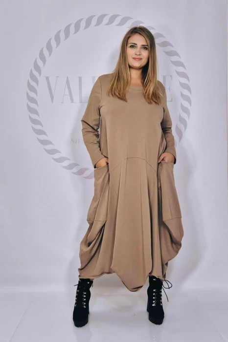 SASHA FERRANO Sukienka Beta (fango)