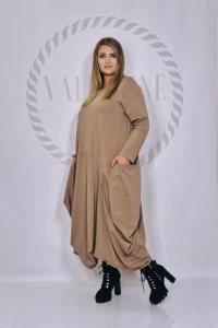 SASHA FERRANO Sukienka Beta (fango)