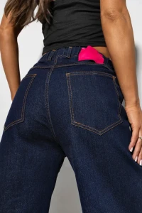 MISS CITY OFFICIAL Spodnie damskie jeansowe Wideway (niebieskie)