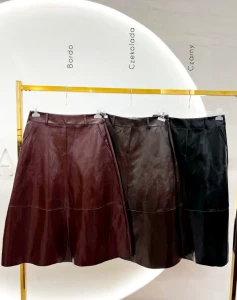 CARMEL Spódniczka GLOSSMIDY (bordo)