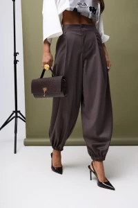 MISS CITY OFFICIAL Spodnie damskie One Steps (brązowy)