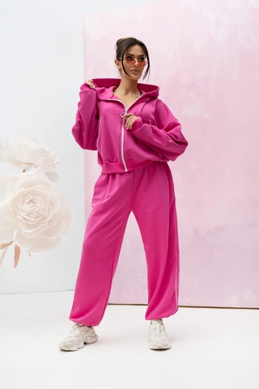 Lara Dres damski bawełniany (fuksja)