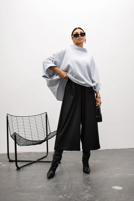 MISS CITY OFFICIAL Bluzka Kimono (jasny szary)