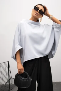 MISS CITY OFFICIAL Bluzka Kimono (jasny szary)