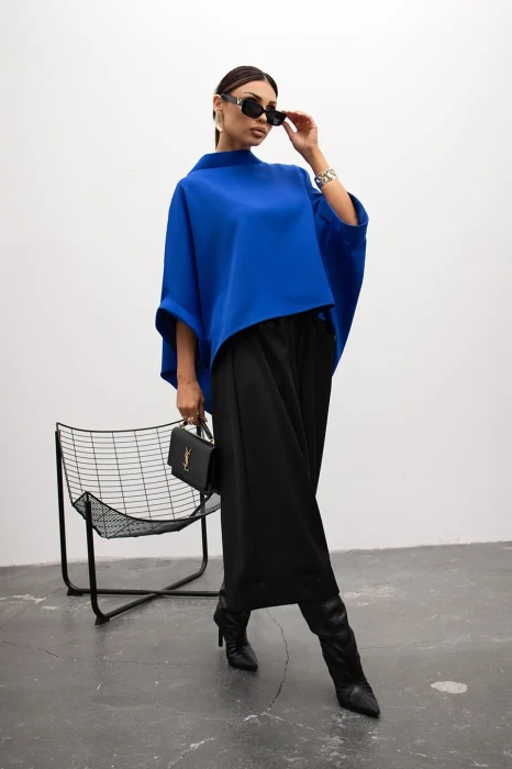 MISS CITY OFFICIAL Bluzka Kimono (niebieski)