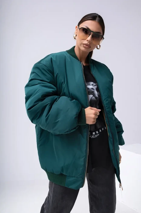 MISS CITY OFFICIAL Kurtka Bombers (zielony)
