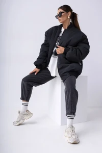 MISS CITY OFFICIAL Kurtka Bombers (czarny)