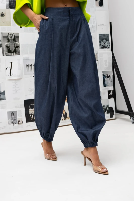 MISS CITY OFFICIAL Damskie Spodnie One Steps (ciemny jeans)