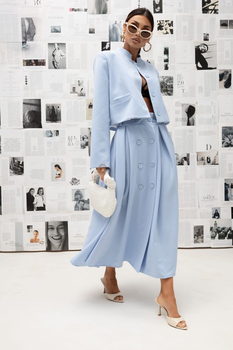 MISS CITY OFFICIAL Damska spódnica Easy Form (niebieski)