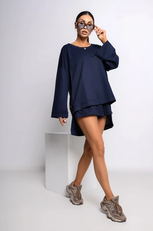 MISS CITY OFFICIAL Damska Bluzka Navy (granat)