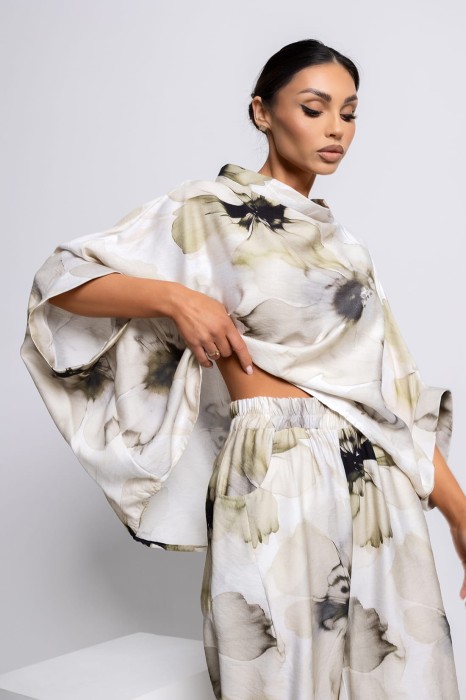 MISS CITY OFFICIAL Damska Bluzka Kimono Orchid (zielony)