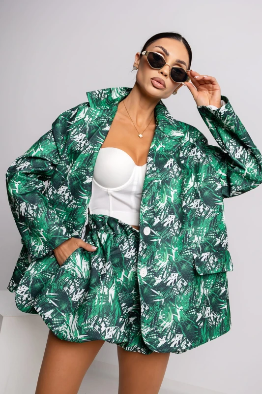 MISS CITY OFFICIAL Damska Marynarka Jungle (zielony)