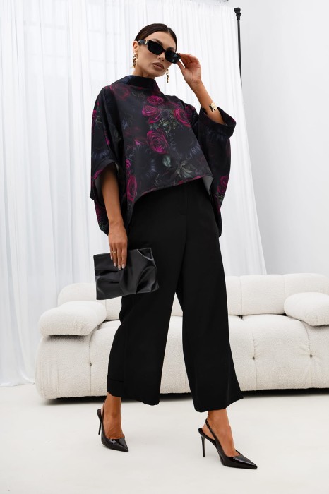 MISS CITY OFFICIAL Damska Bluzka Kimono Rose (fuksja)