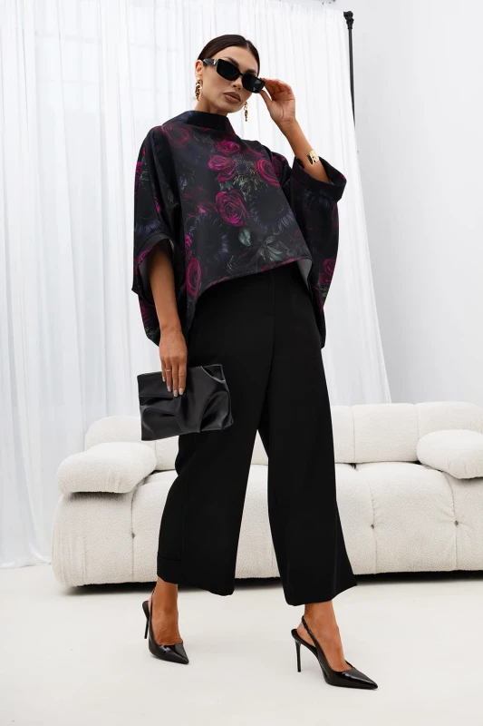 MISS CITY OFFICIAL Damska Bluzka Kimono Rose (fuksja)