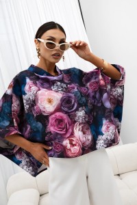 MISS CITY OFFICIAL Damska Bluzka Kimono Rose (fioletowy)